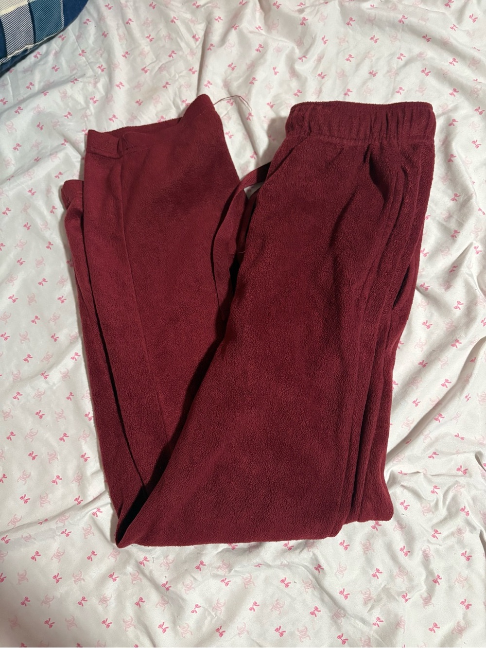 Fruit of the Loom Kids Burgundy Fleece Joggers